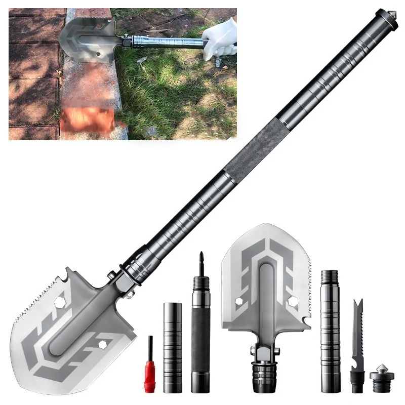 16-in-1 Tactical Survival Camping Shovel
