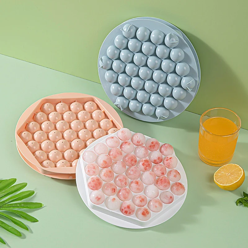 37-Grid Round Ice Cube Tray