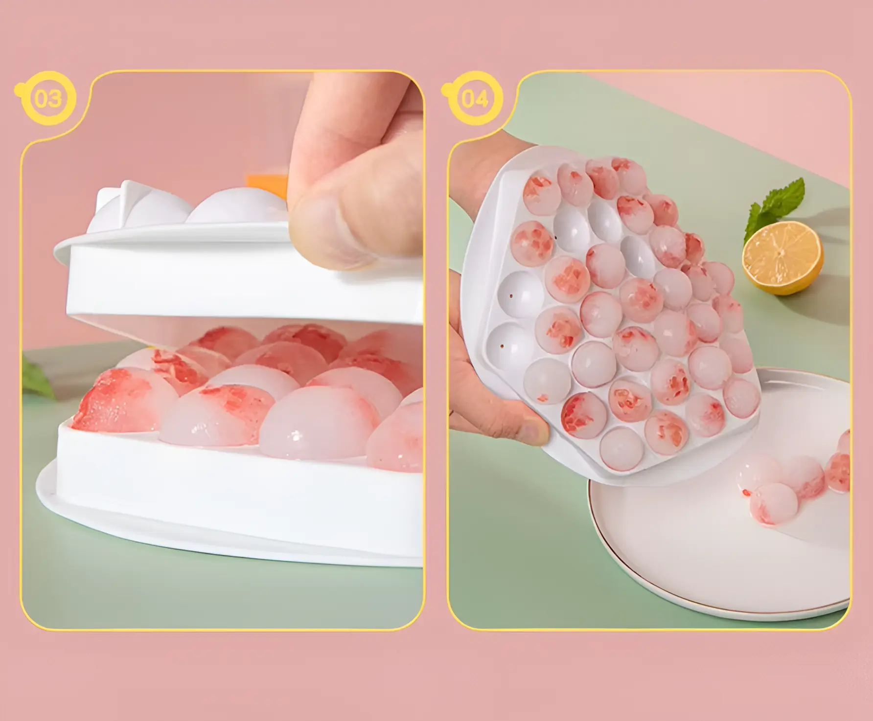 37-Grid Round Ice Cube Tray - Image 5