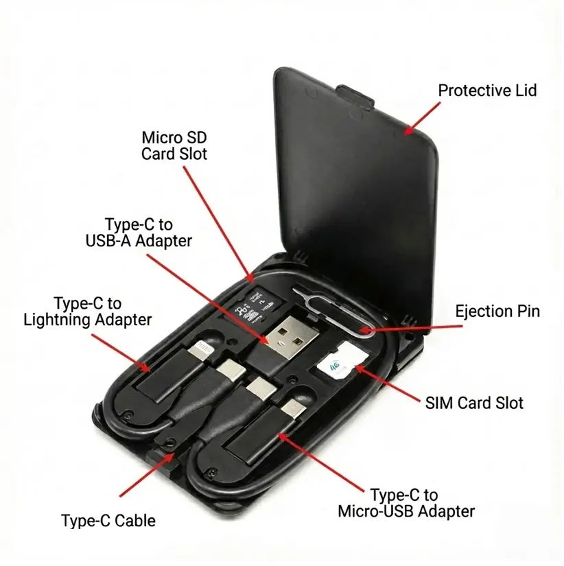 7-in-1 Universal Travel Cable Kit - Image 2