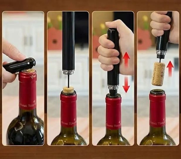 Air Pump Wine Bottle Opener - Image 2