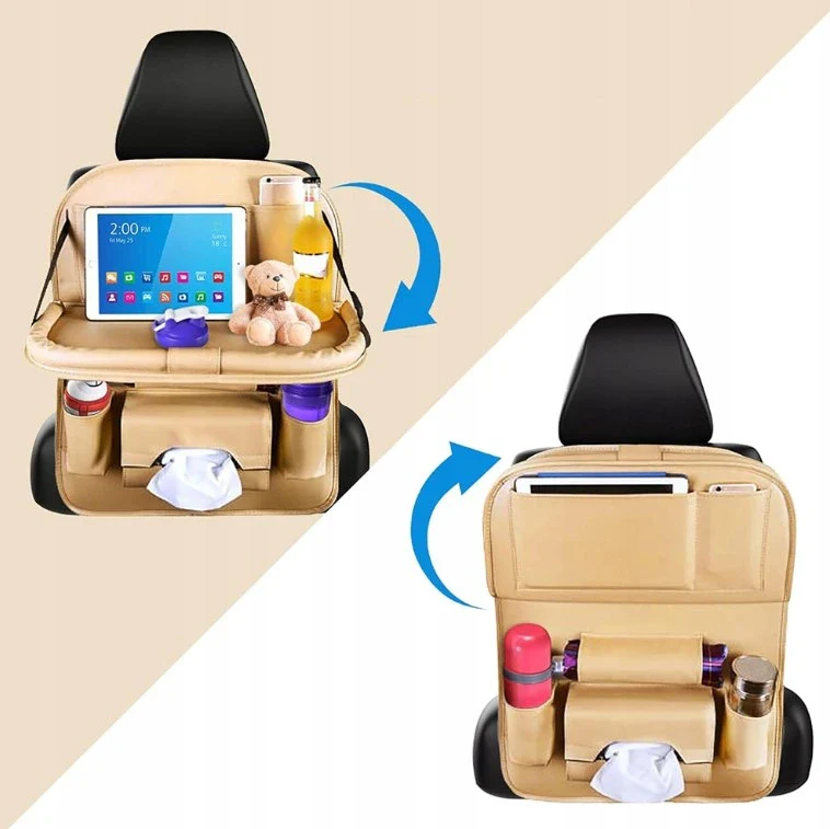 Backseat Car Organizer with Foldable Tray - Image 2