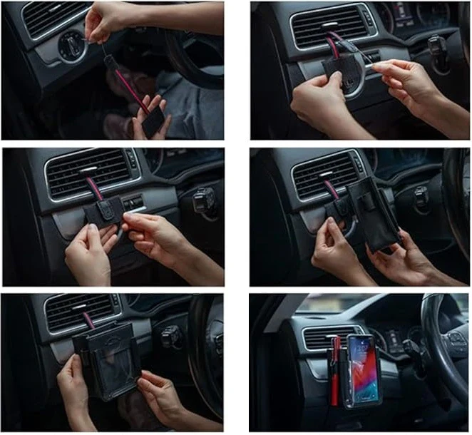 Car Phone Holder with Storage Pockets - Image 6