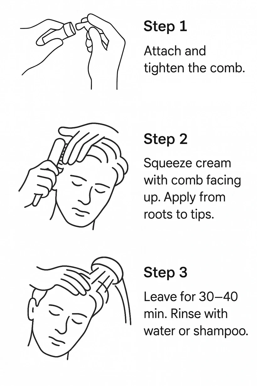 Comb Hair Color Cream - Image 3