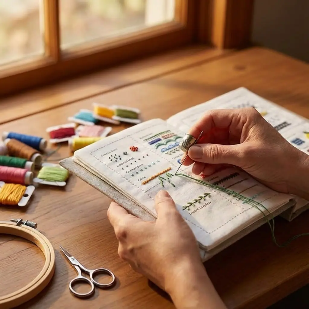 Embroidery Stitch Book Kit - Image 2