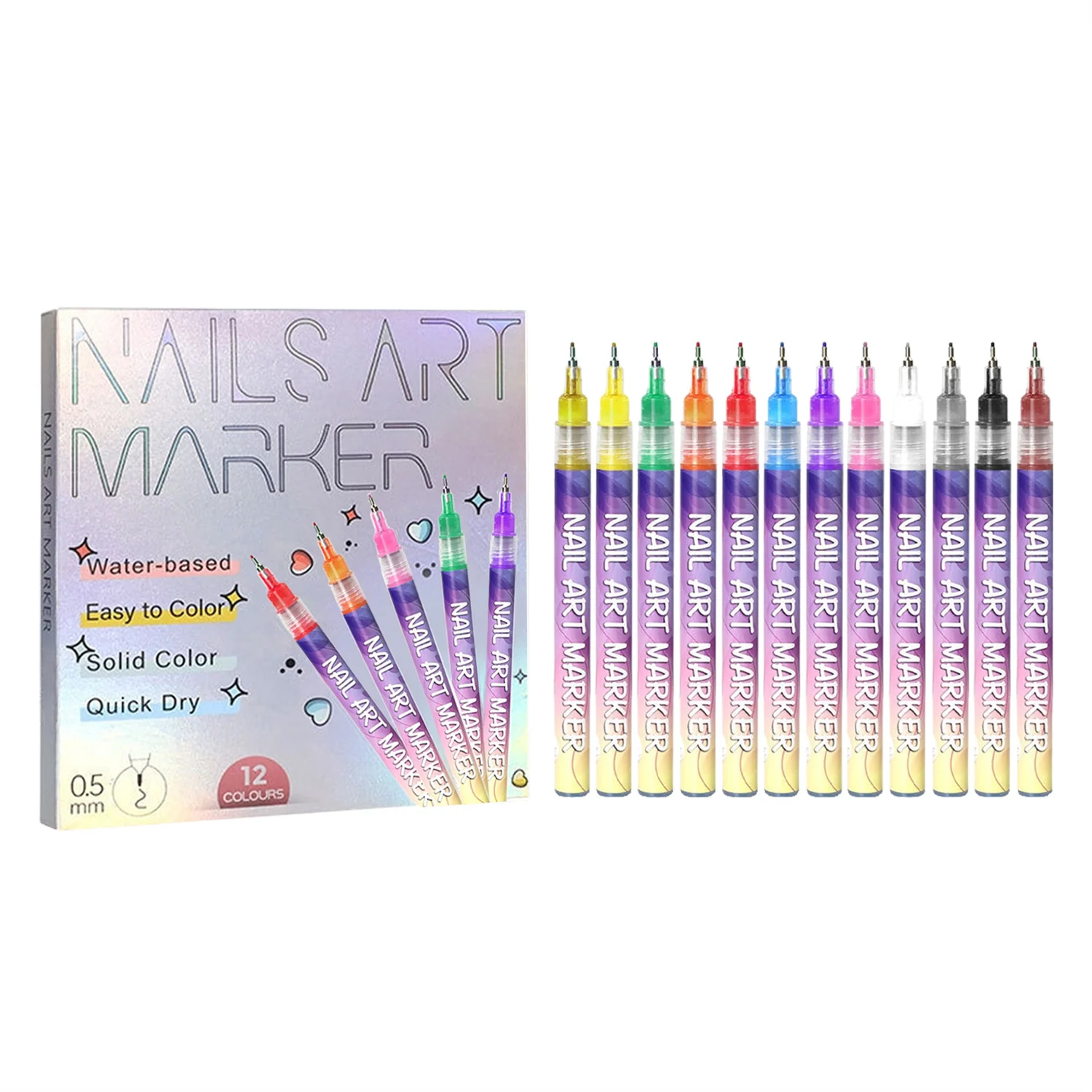 DIY Nail Design Marker Set - Image 7