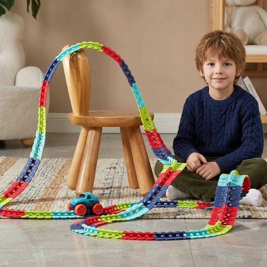 Electric Racing Car Track Building Set - Image 2