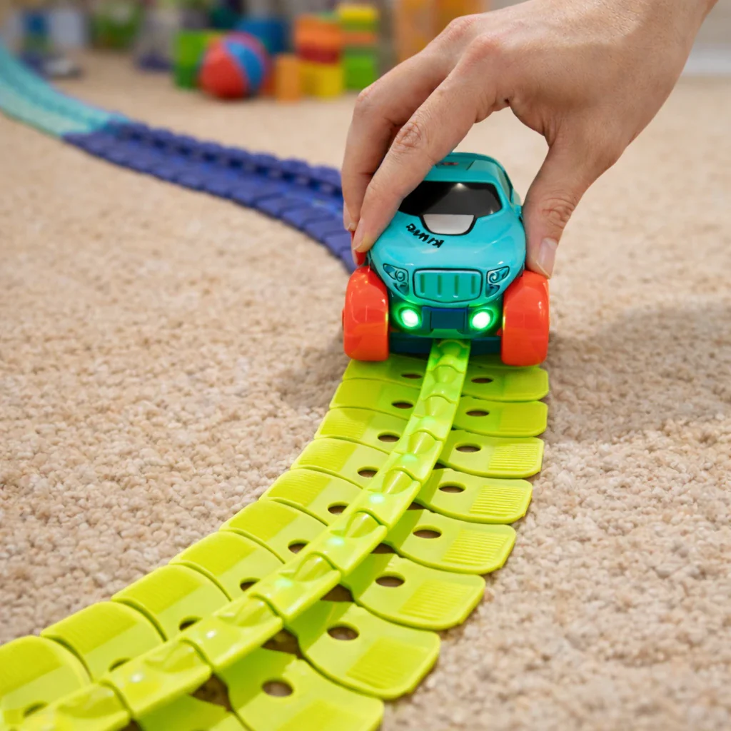 Electric Racing Car Track Building Set - Image 5