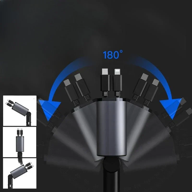 Fast Charge Retractable Car Charger - Image 4