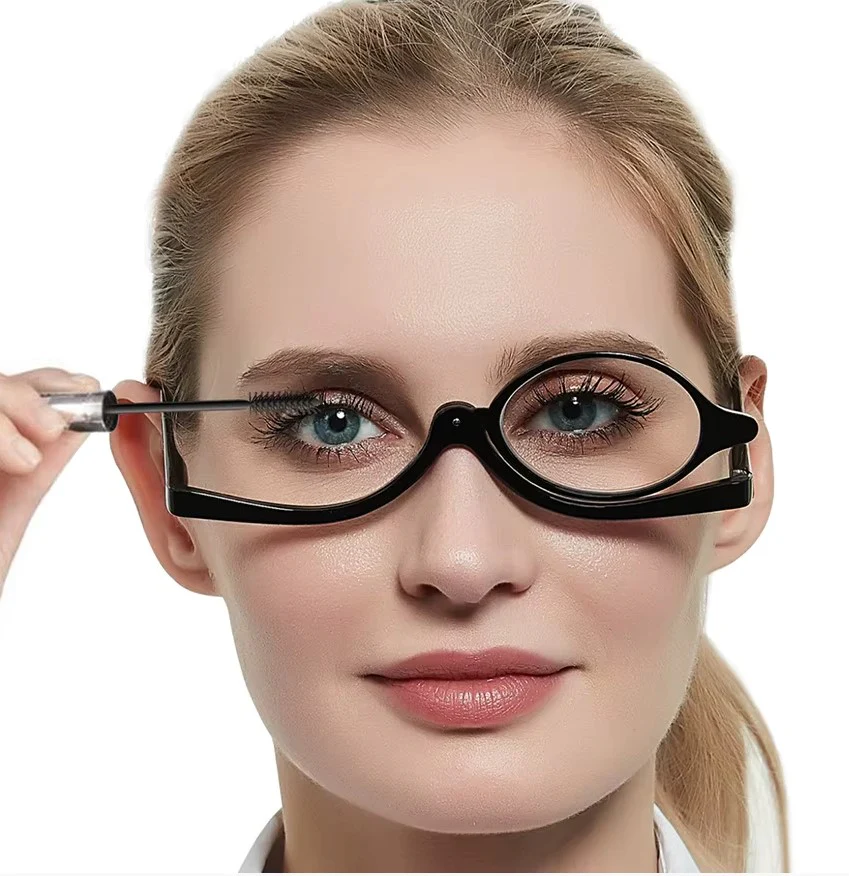 Flip Lens Makeup Glasses - Image 2
