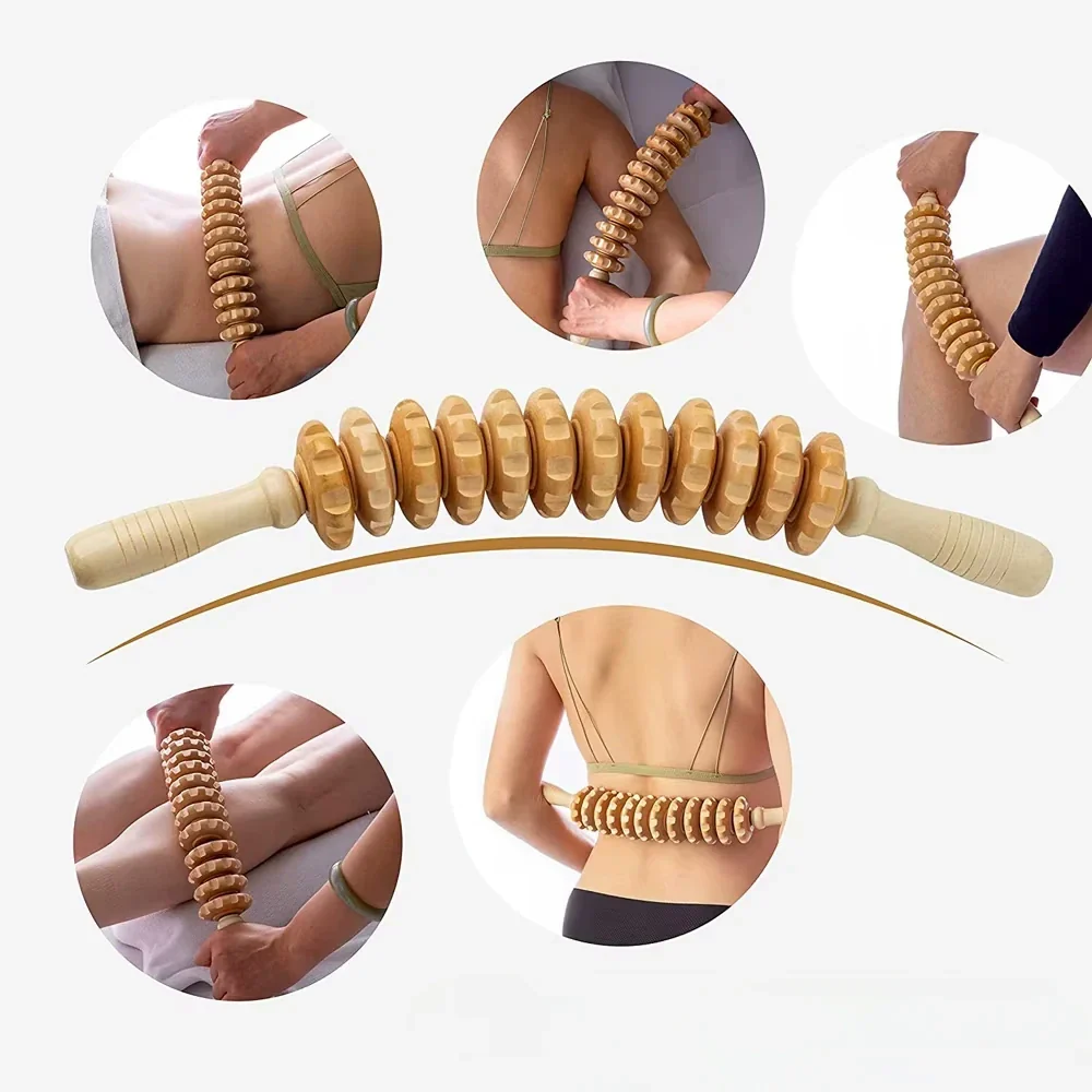 Full Body Wooden Massage Roller - Image 2