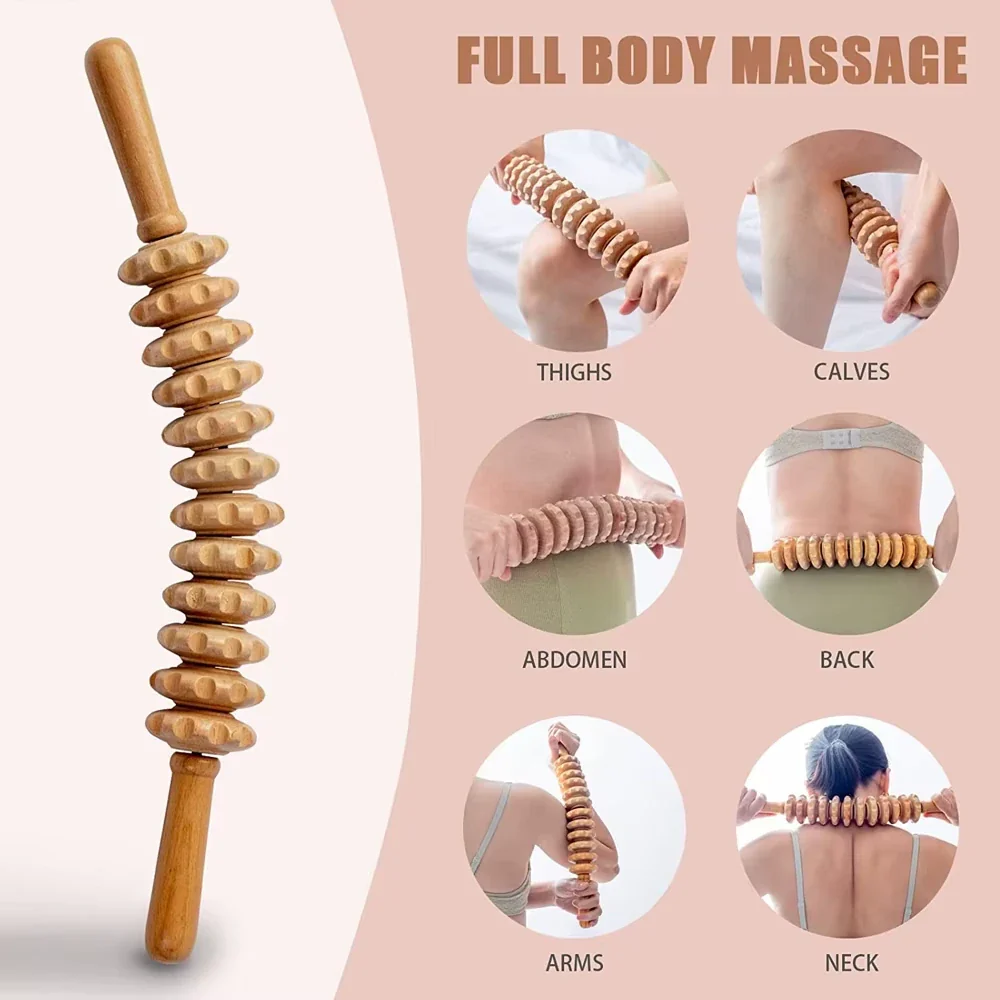 Full Body Wooden Massage Roller - Image 3