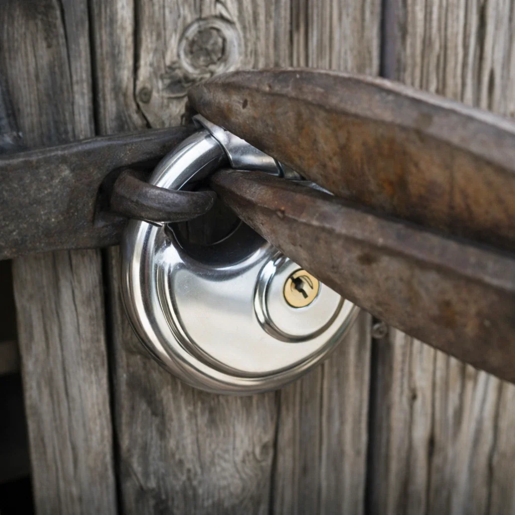 High Security Stainless Steel Disc Padlock - Image 3