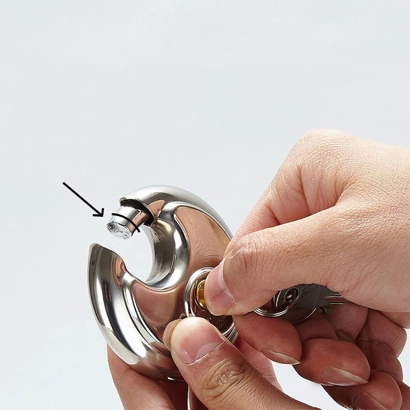 High Security Stainless Steel Disc Padlock - Image 5