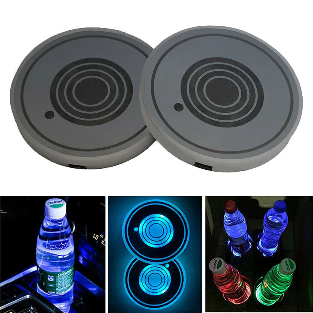 LED Car Cup Holder Coasters (2PCS) - Image 3