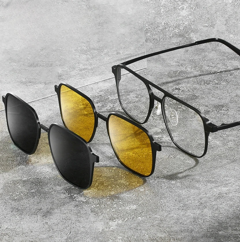 Polarized Magnetic Snap-On Sunglasses - Image 3
