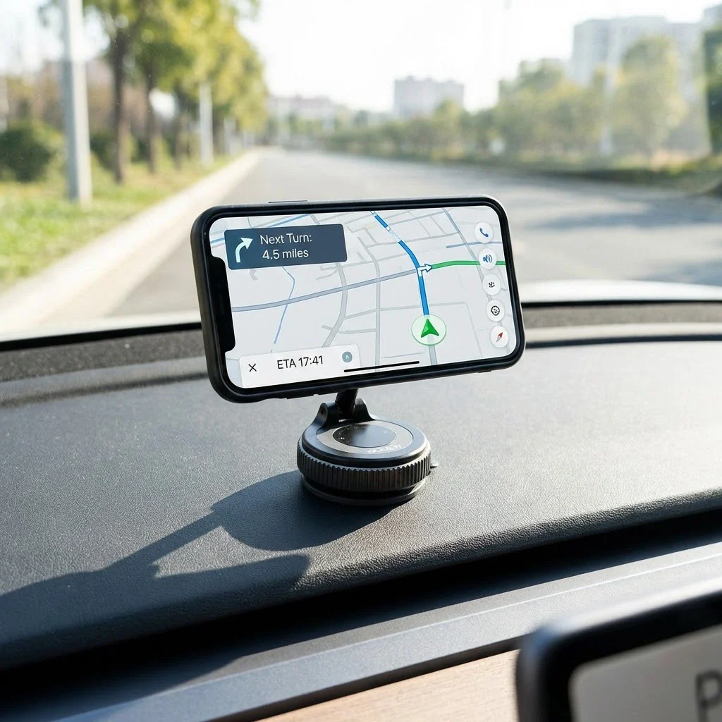Magnetic Phone Holder with Vacuum Suction Base - Image 2