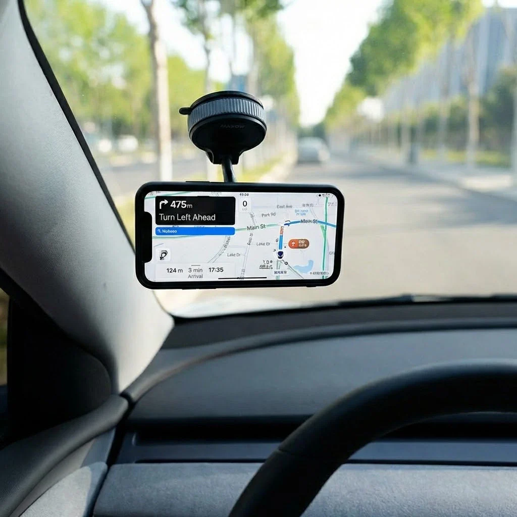 Magnetic Phone Holder with Vacuum Suction Base - Image 3