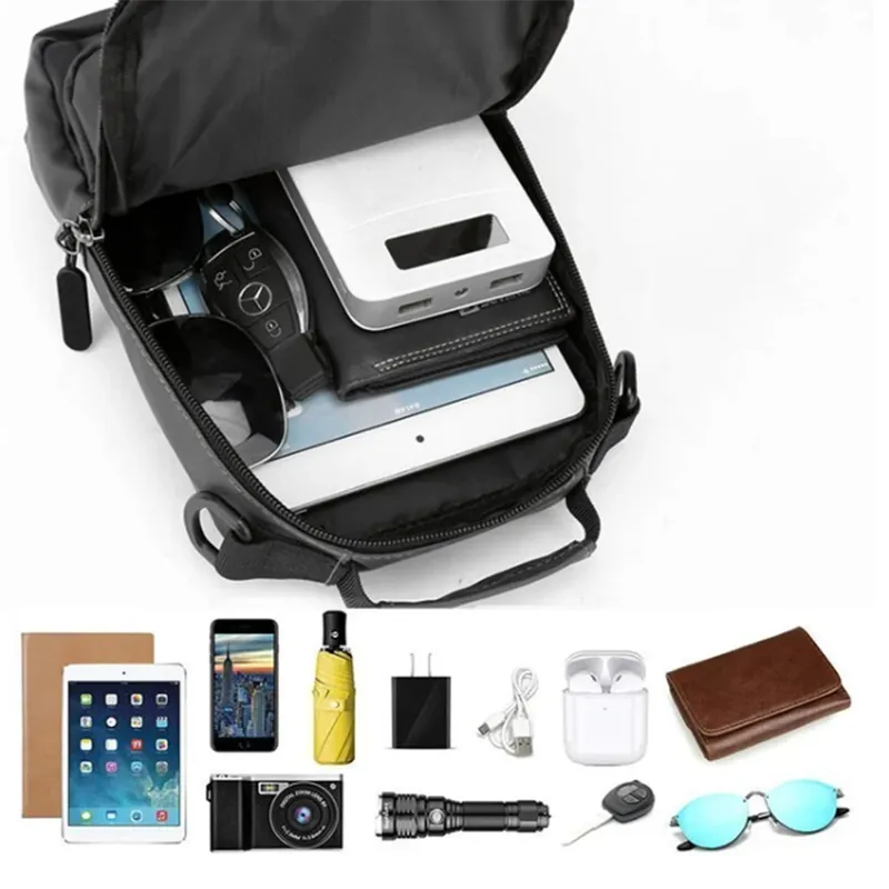 Multi-Compartment Crossbody Backpack - Image 2