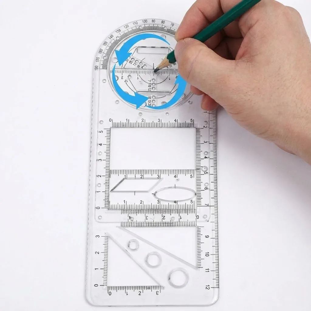 Multifunction Rotating Geometry Ruler - Image 2