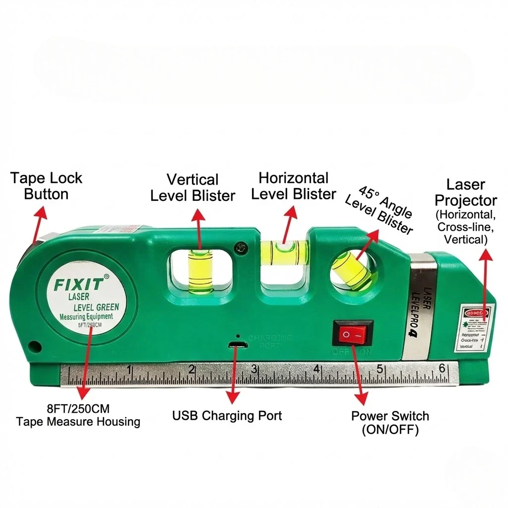 4-in-1 Multifunctional Laser Measuring Device - Image 6