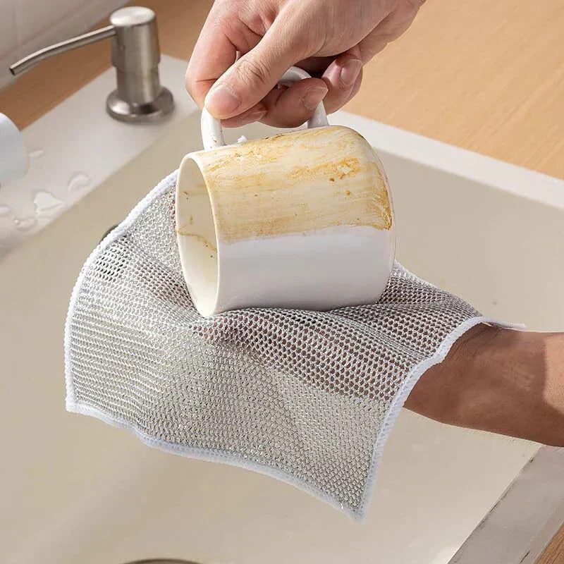 Non-scratch Wire Dishwashing Rags (Set of 10) - Image 7