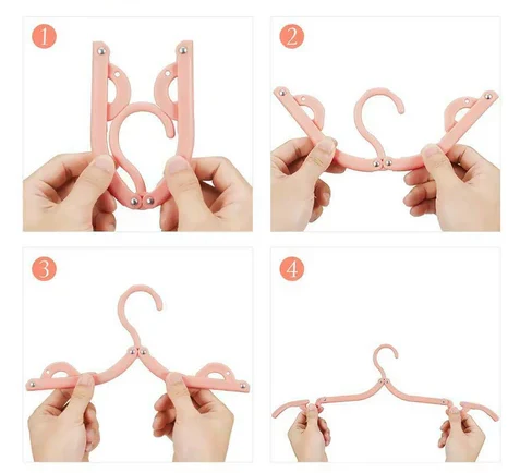Portable Folding Hanger (Set of 8) - Image 3