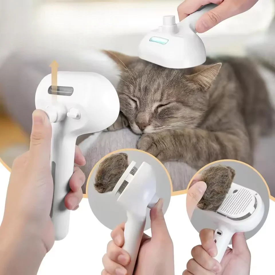 Rechargeable Steam Pet Brush - Image 4