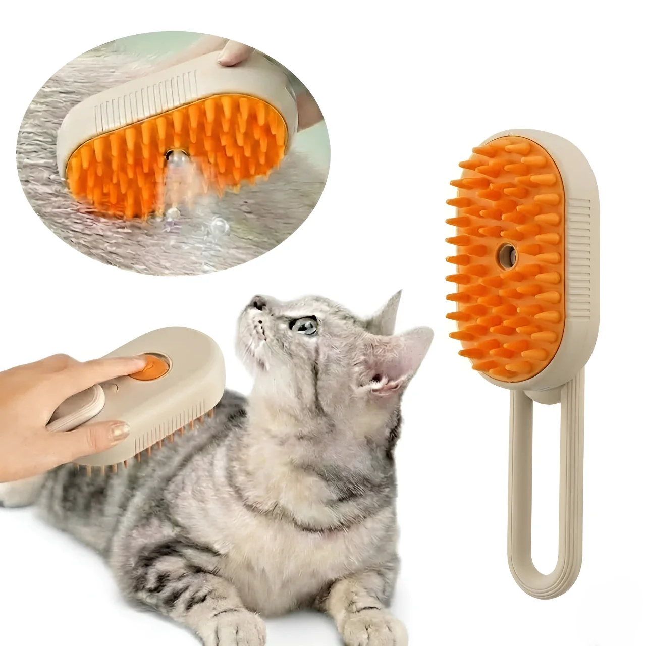 3-in-1 Steam Pet Brush