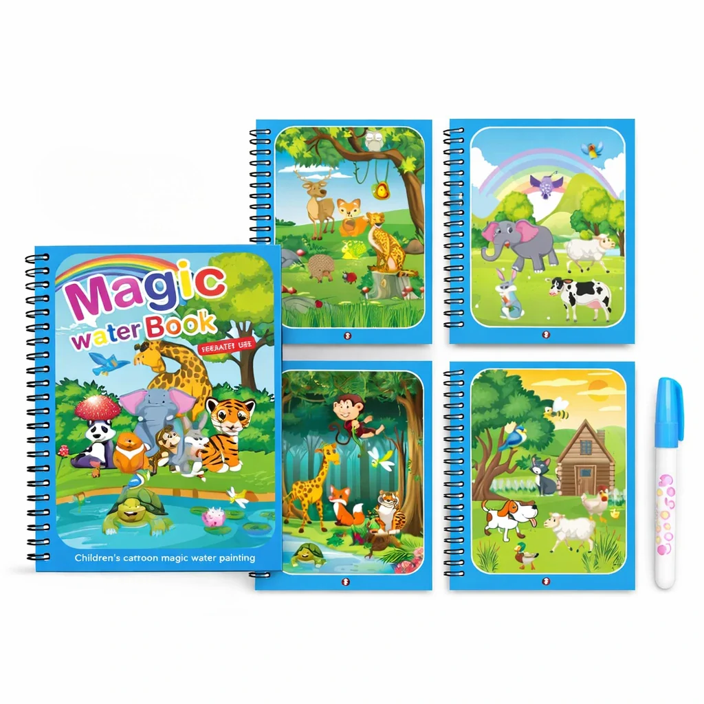 Reusable Magic Water Coloring Book