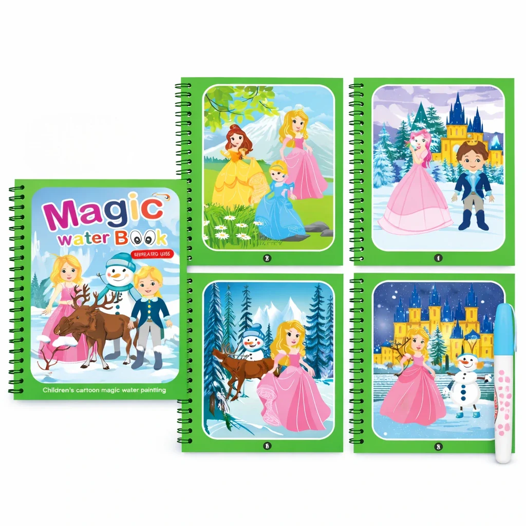 Reusable Magic Water Coloring Book - Image 11