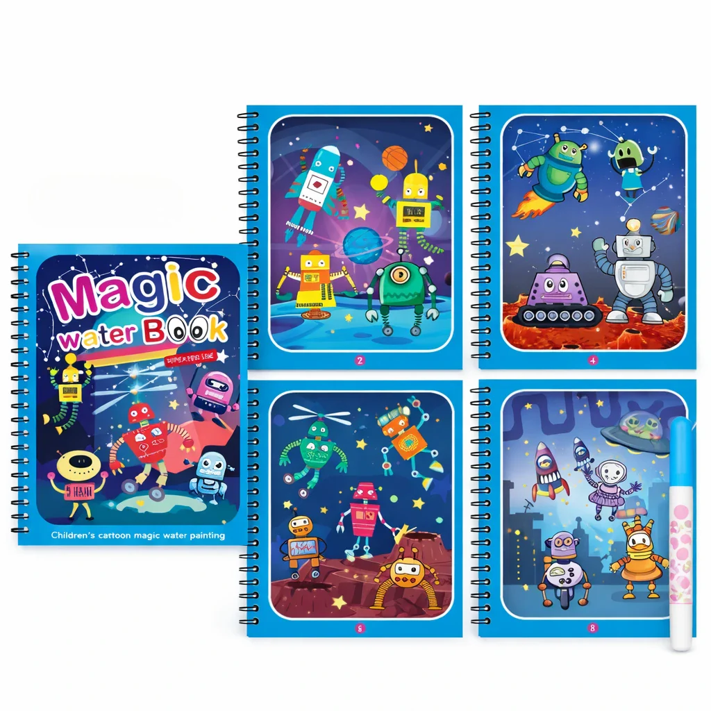 Reusable Magic Water Coloring Book - Image 12