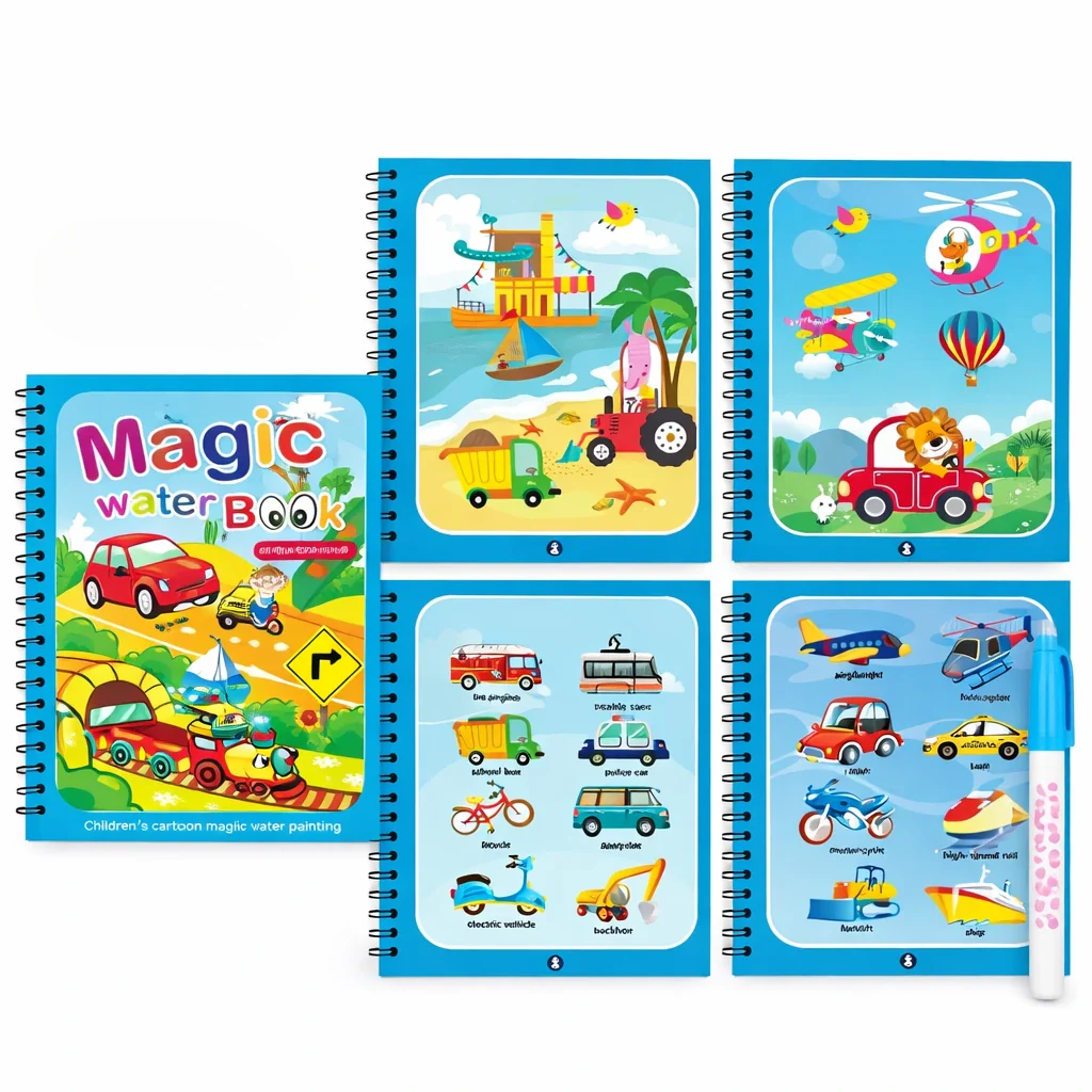 Reusable Magic Water Coloring Book - Image 13
