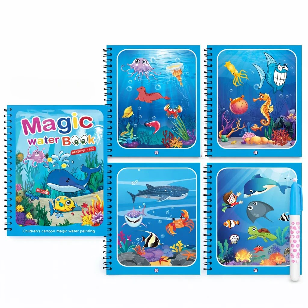 Reusable Magic Water Coloring Book - Image 14
