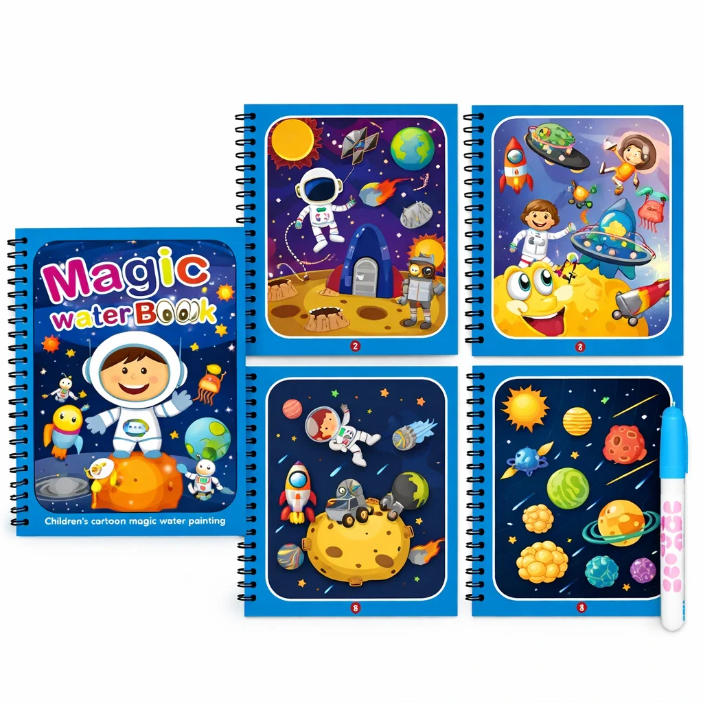 Reusable Magic Water Coloring Book - Image 15