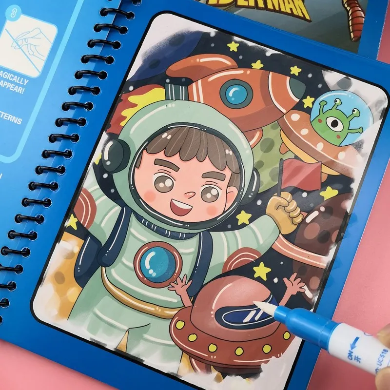 Reusable Magic Water Coloring Book - Image 4