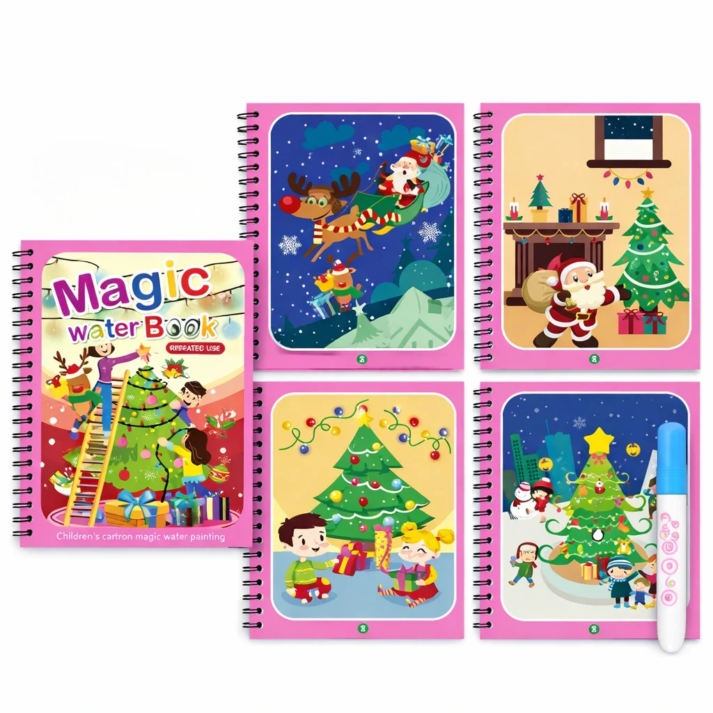 Reusable Magic Water Coloring Book - Image 9