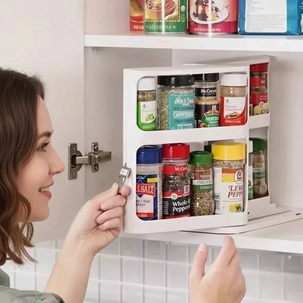 Rotating Storage Rack Organizer - Image 2