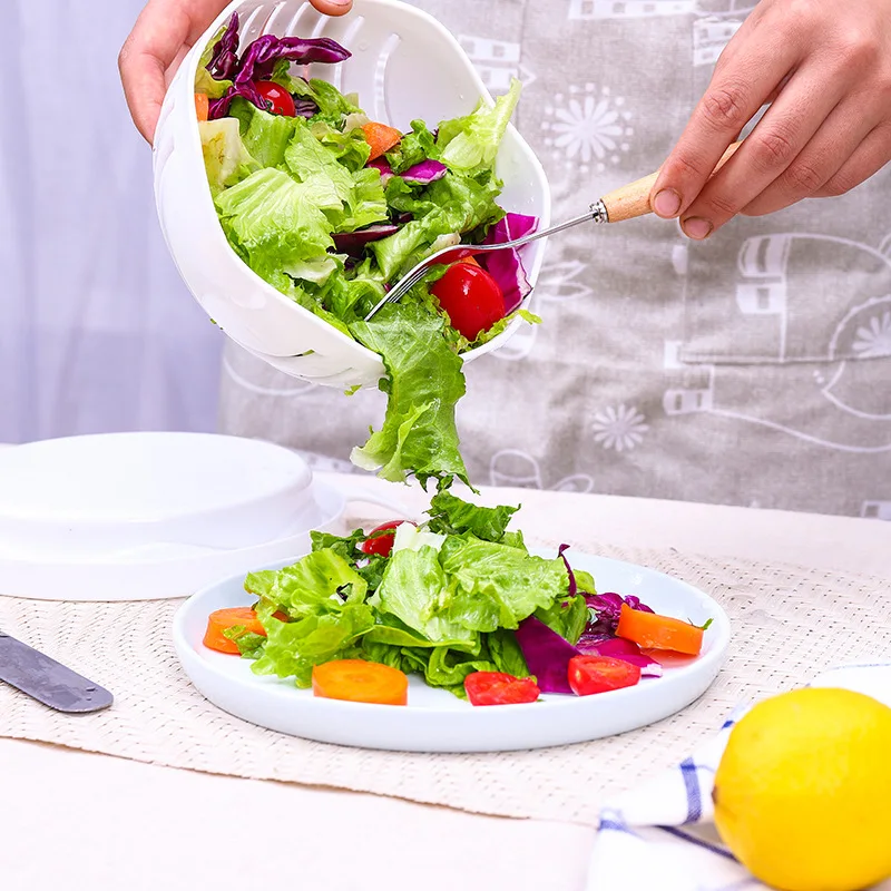 Salad and Vegetable Cutting Bowl - Image 2