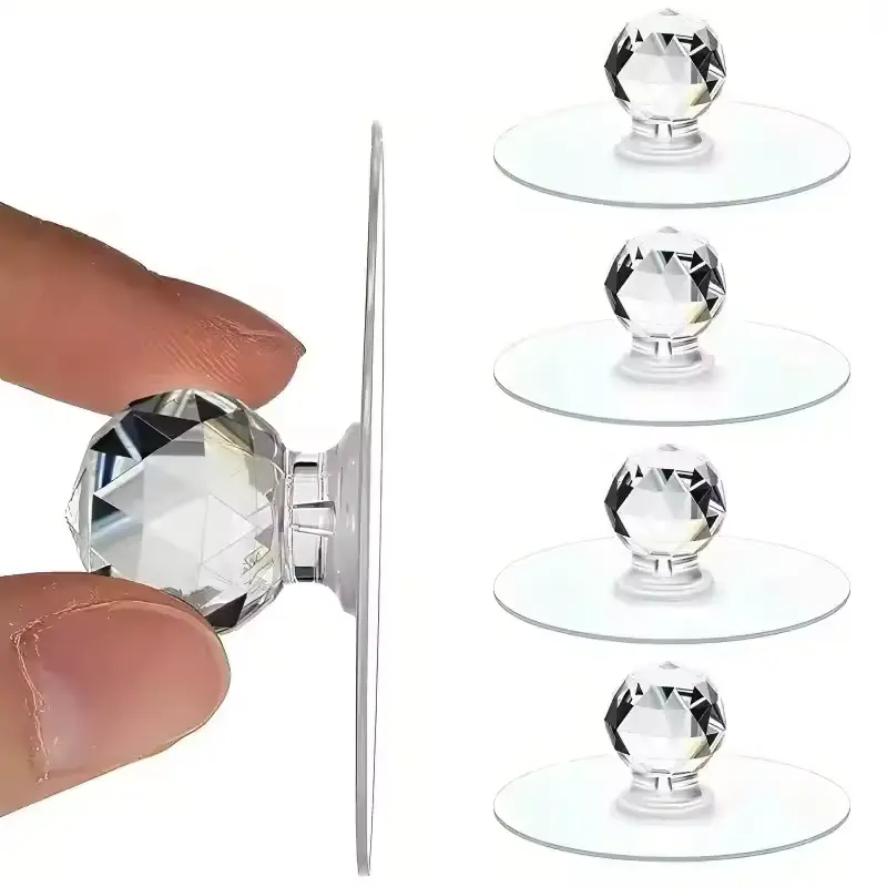 Self-Adhesive Crystal Knobs (4pcs)