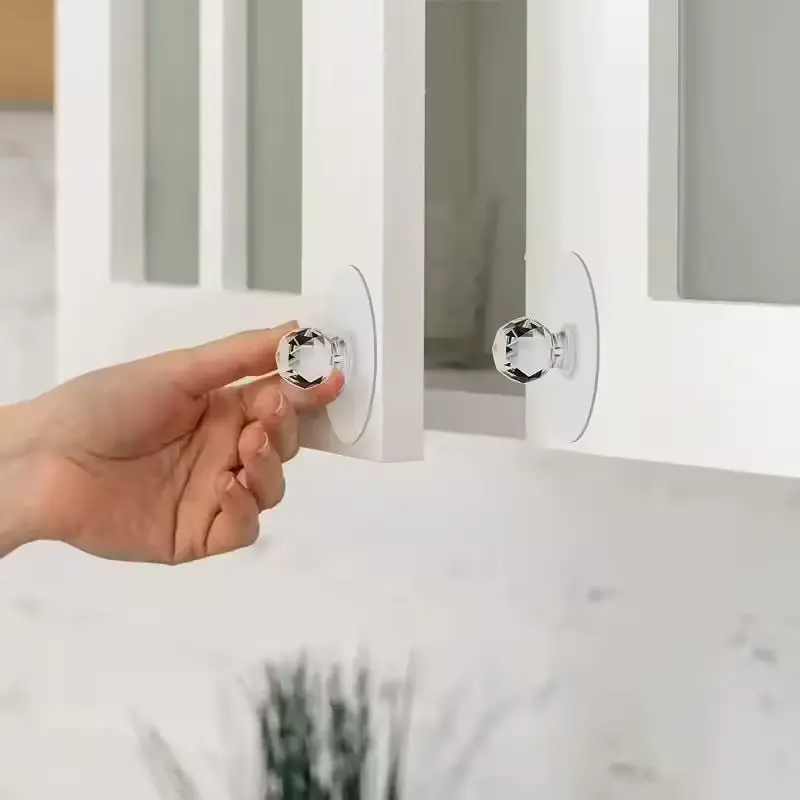 Self-Adhesive Crystal Knobs (4pcs) - Image 2