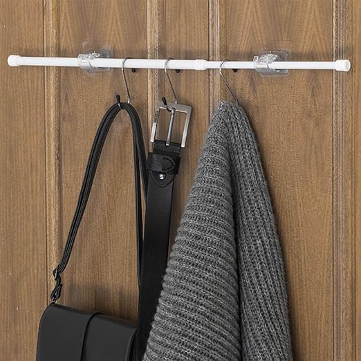 Self-Adhesive Curtain Rod Hooks (Set of 4) - Image 6