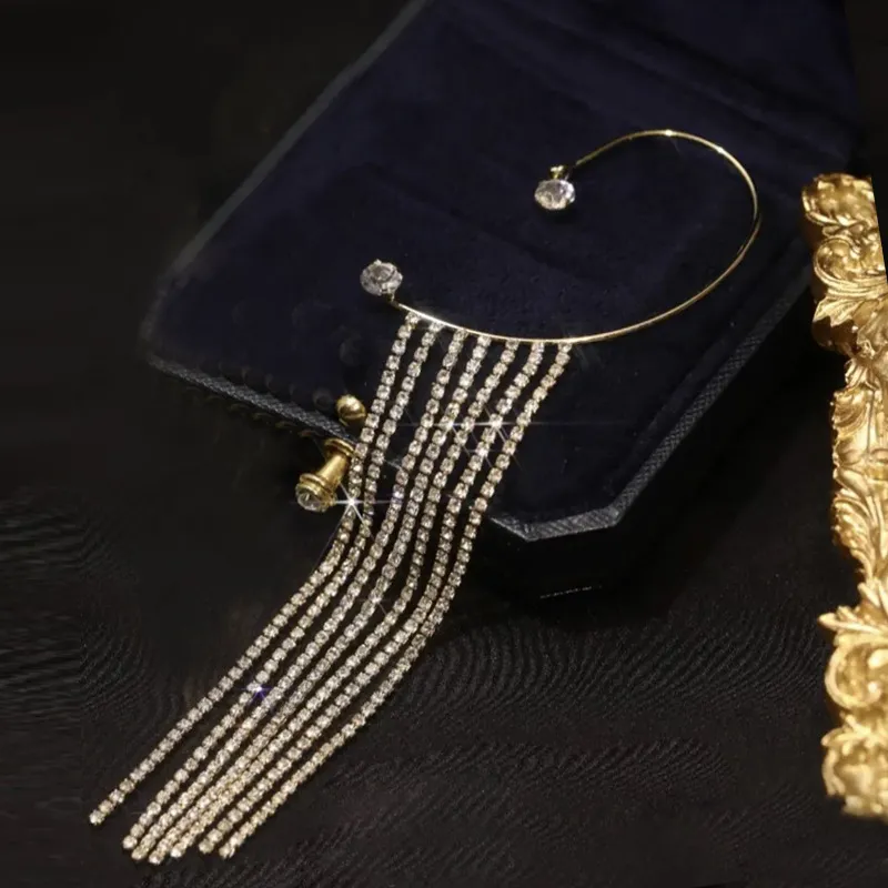 Shiny Long Tassel Earrings - Image 6