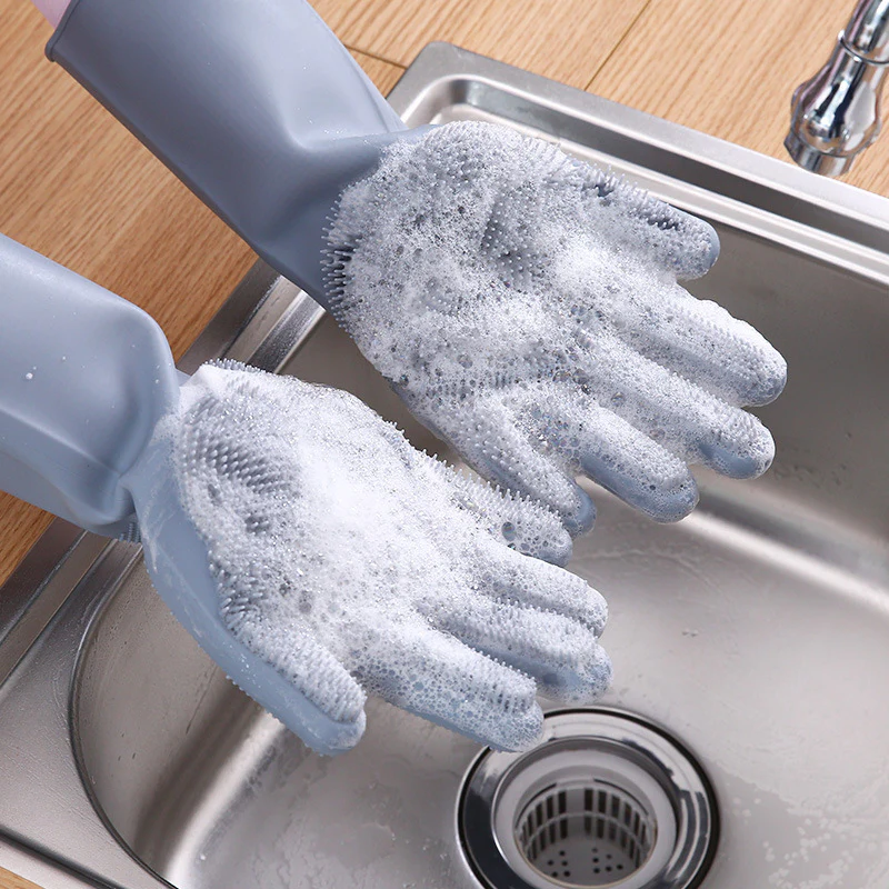Silicone Scrubbing Gloves - Image 4