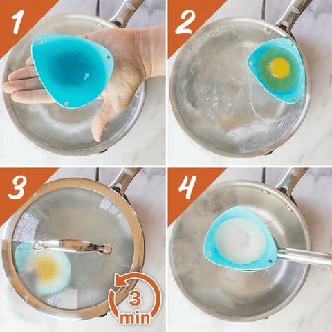 Silicone Egg Poacher (4pcs) - Image 3