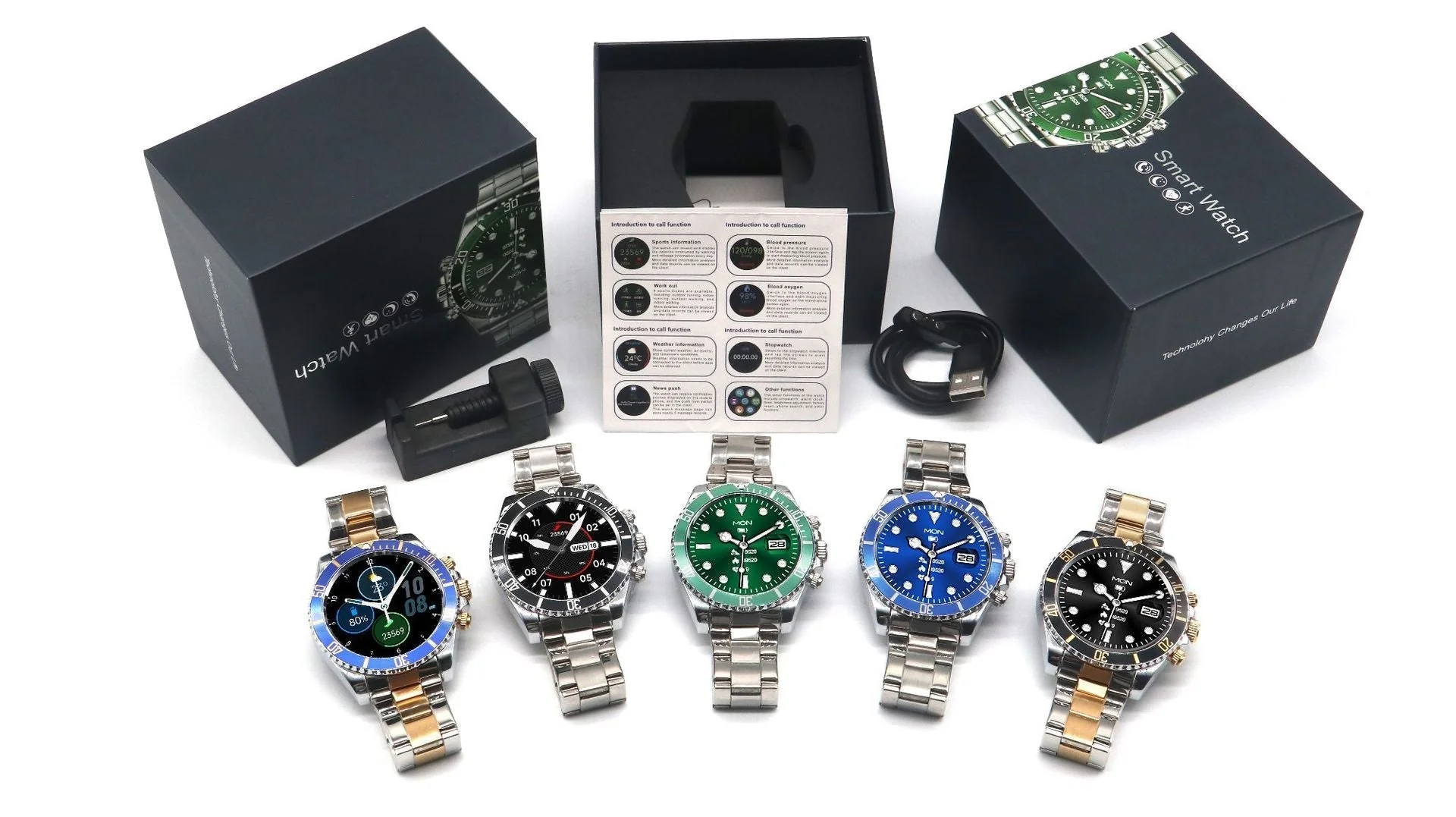 Multifunctional Bluetooth Talk Men’s Casual Smart Watch - Image 2
