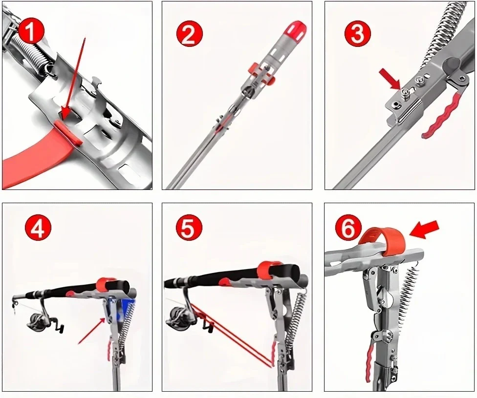 Spring-Loaded Fishing Rod Holder - Image 4