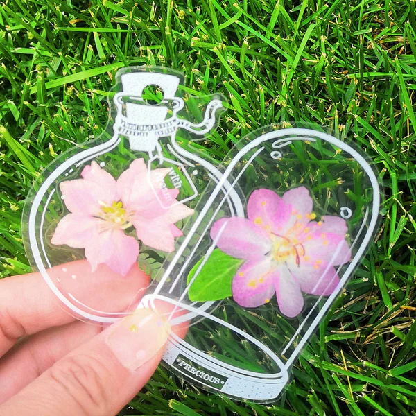 Transparent Dried Flower Bookmarks (20pcs/set) - Image 2