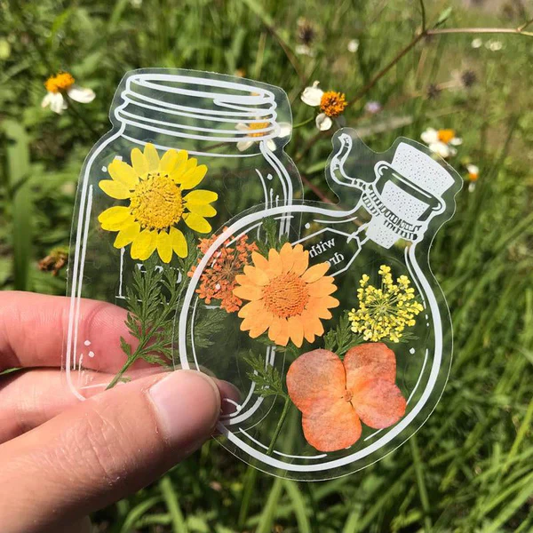 Transparent Dried Flower Bookmarks (20pcs/set) - Image 9