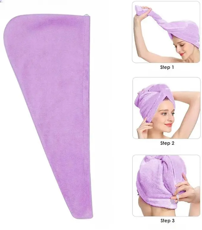 Ultra Absorbent Hair Wrap Towel - Image 4